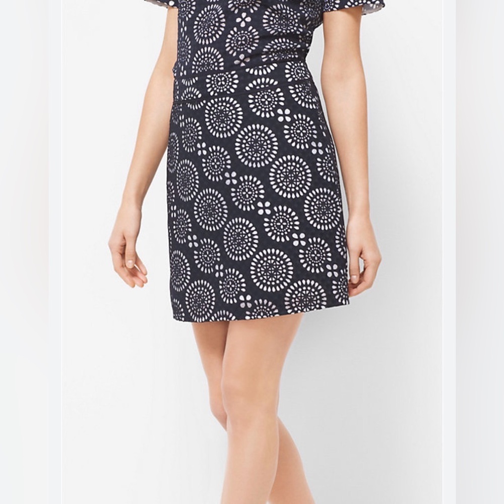 Michael Kors Eyelet Embroidered Skirt